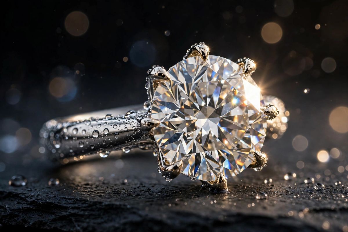 AI-generated example output for the 'Jewelry Macro Photography AI Prompt' prompt