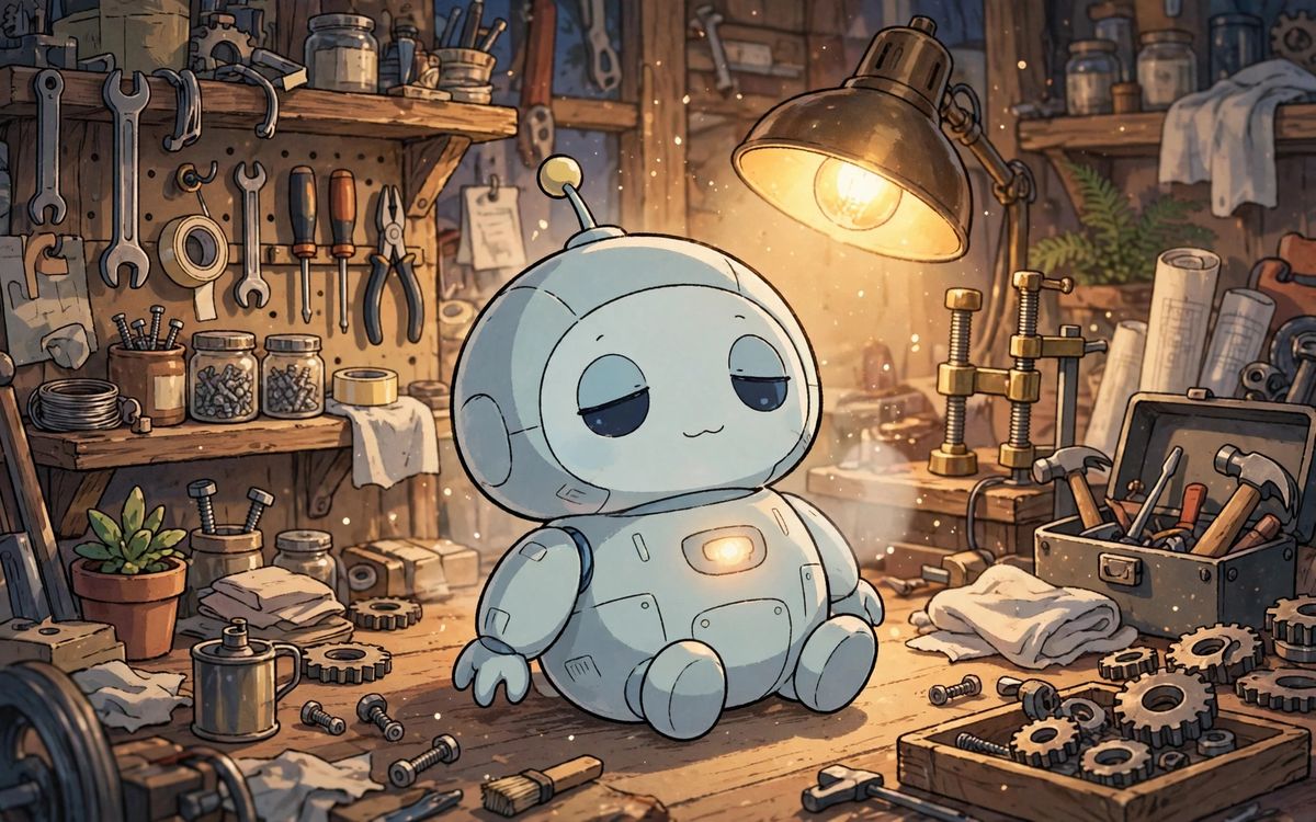 AI-generated example still frame for the 'Looping Animated Character Idle' prompt