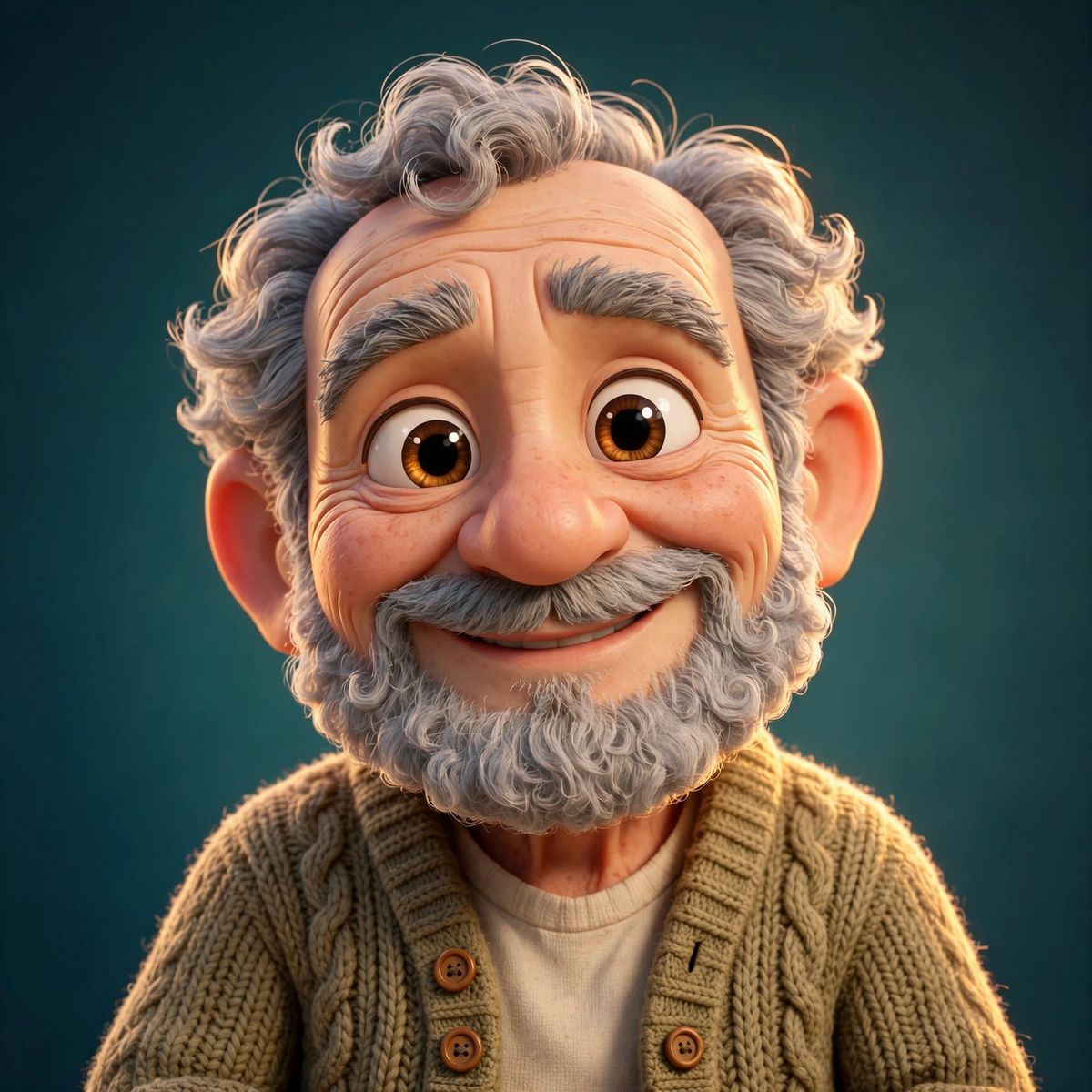 AI-generated example output for the 'Pixar-Style 3D Portrait AI Prompt' prompt