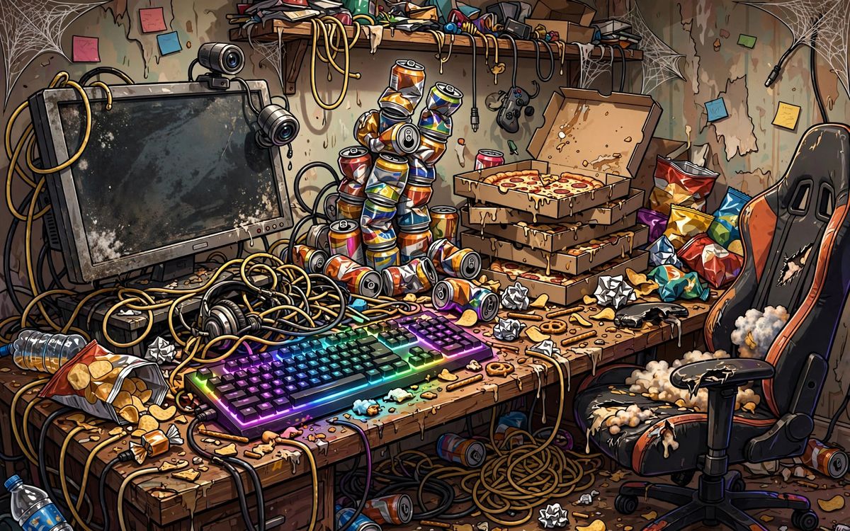 AI-generated example output for the 'Roast My Setup (Photo Roast)' prompt